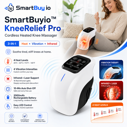 SmartBuyio™ KneeRelief Pro Cordless Heated Knee Massager