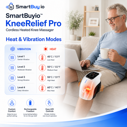 SmartBuyio™ KneeRelief Pro Cordless Heated Knee Massager