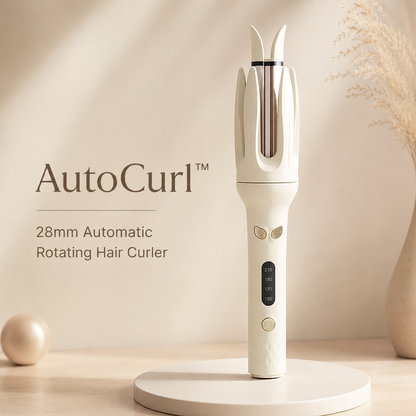 Mini Automatic Rotating Hair Curler | 28mm Ceramic Curling Wand