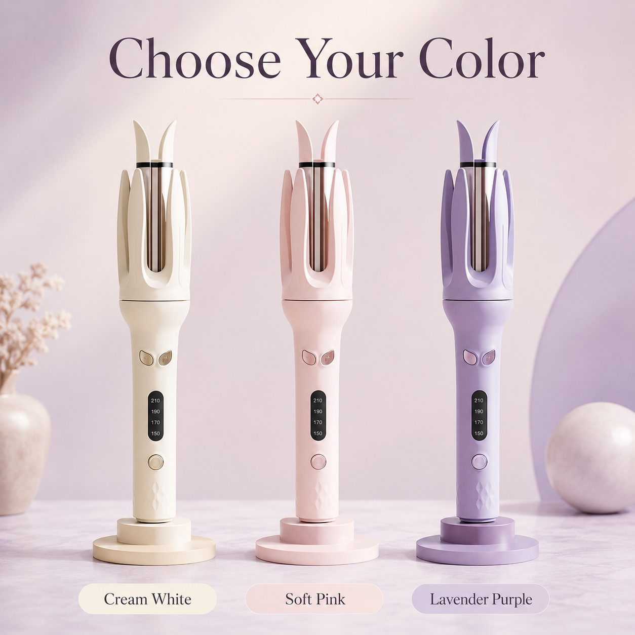 Mini Automatic Rotating Hair Curler | 28mm Ceramic Curling Wand