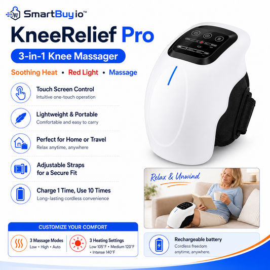 SmartBuyio™ KneeRelief Pro Cordless Heated Knee Massager